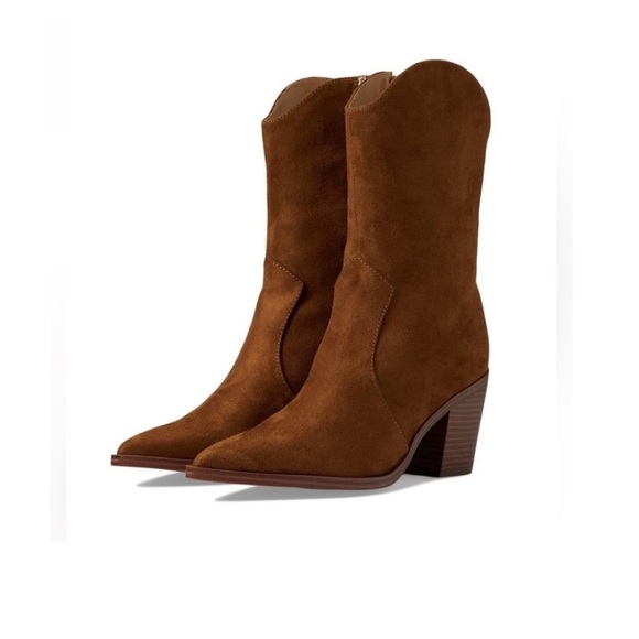 ‼️WOW‼️Nine West Boots Wyla Tan Western Booties sz 8‼️ - Picture 2 of 8